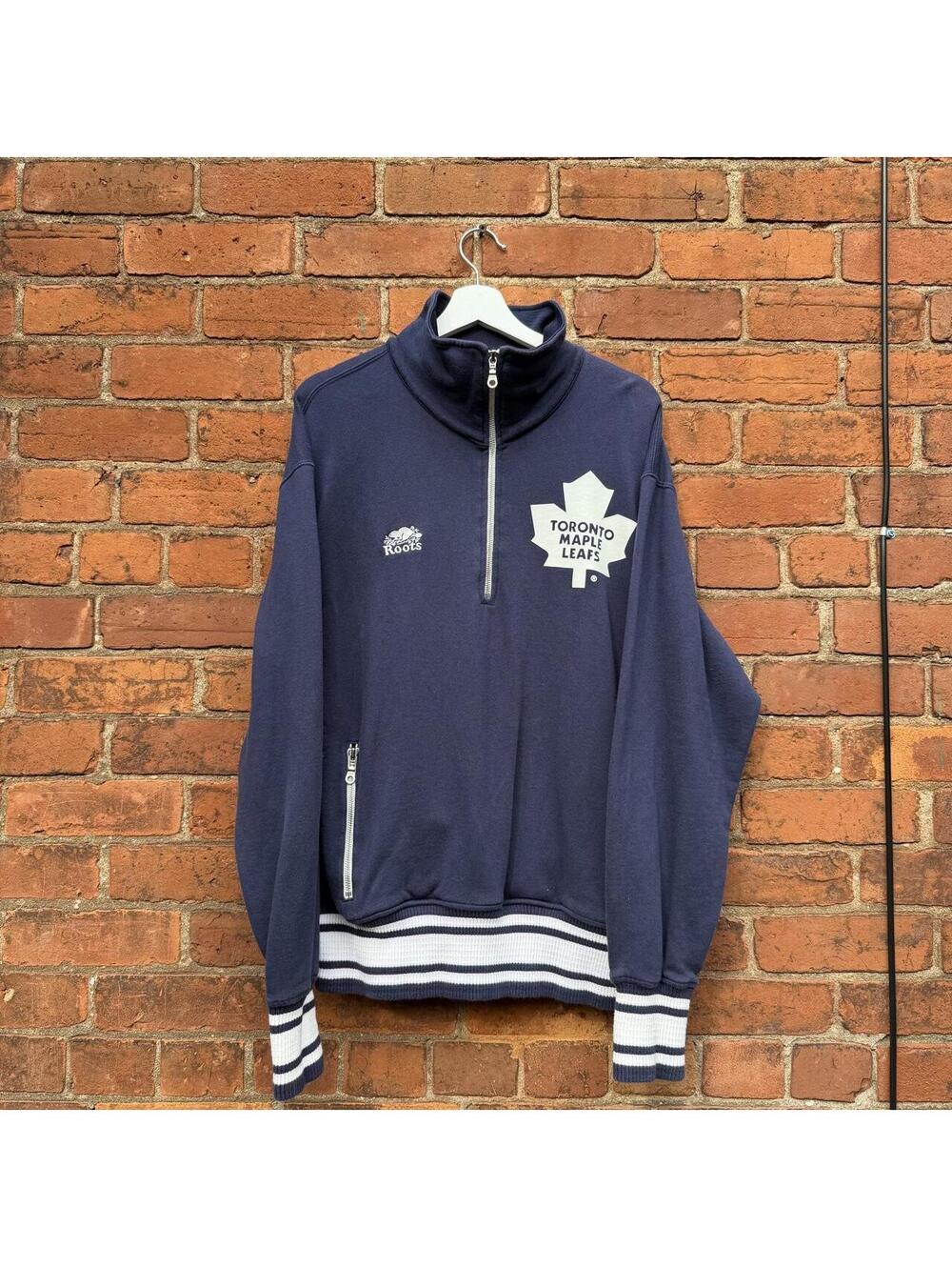 Vintage Toronto maple leafs roots quarter zip sweatshirt XL
